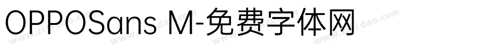 OPPOSans M字体转换